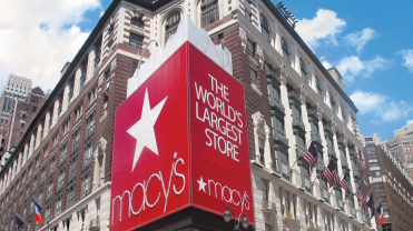 Facade of Macy's Herald Square Department store