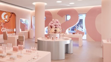 Makeup brand Glossier's Los Angeles store