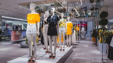 A now-closed H&M store in Moscow, Russia
