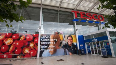 Tesco Extra in Kensington, London, UK.